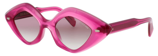 CUTLER AND GROSS CGSN-9126 Frame OPAL FUSCIA Lens ROSE GRADIENT