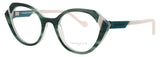FACE A FACE WITTY 1 Frame IRIDESCENT GREEN TORTOISE Lens DEMO