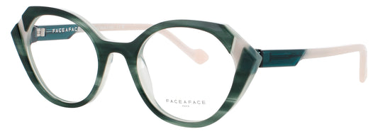 FACE A FACE WITTY 1 Frame IRIDESCENT GREEN TORTOISE Lens DEMO