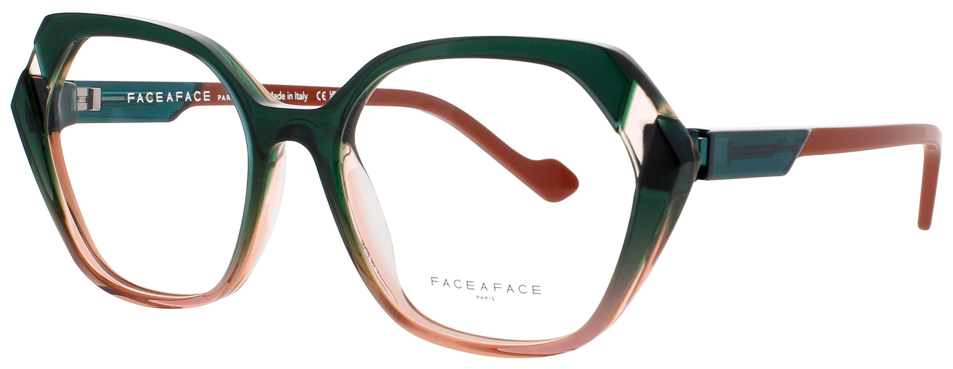 FACE A FACE WITTY-2 Frame PINK & GREEN DEGRADE Lens DEMO