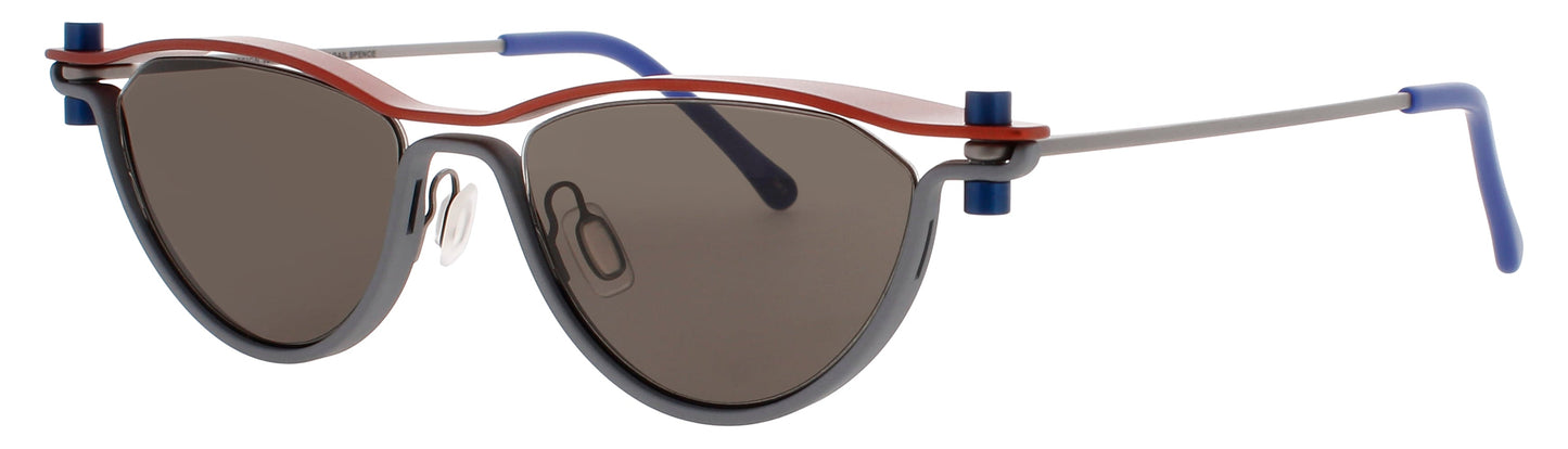 PRODESIGN GAILTWELVE Frame MATTE ORANGE DARK Lens BROWN TINT