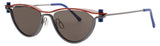 PRODESIGN GAILTWELVE Frame MATTE ORANGE DARK Lens BROWN TINT