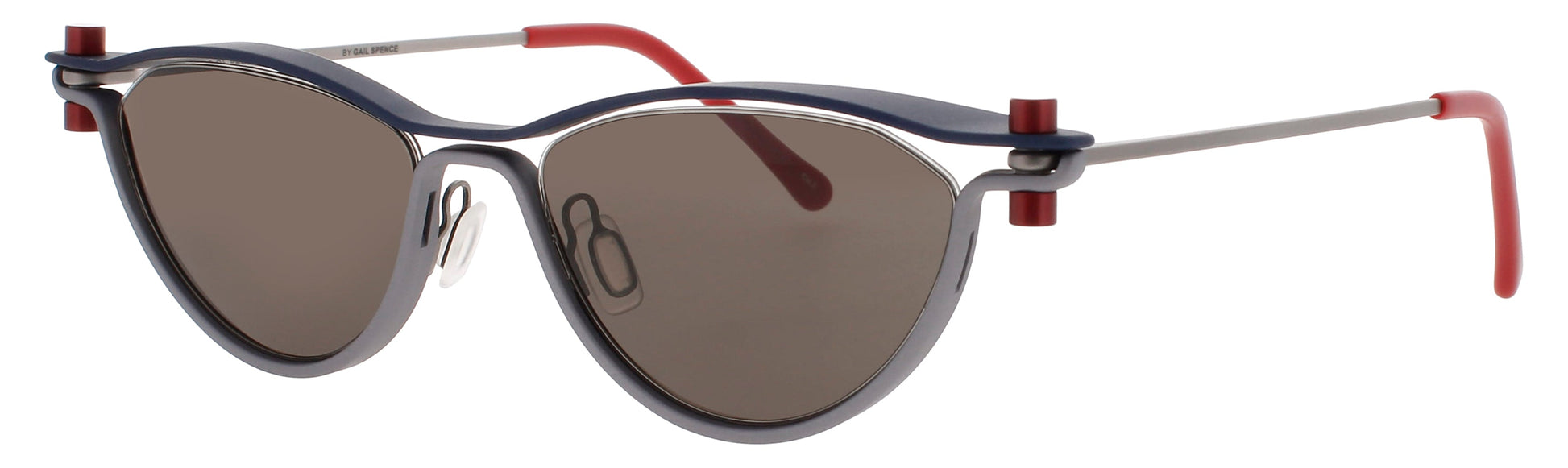 PRODESIGN GAILTWELVE Frame MATTE BLUE DARK Lens BROWN TINT