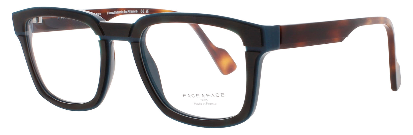 FACE A FACE GORDON 1 Frame TORTOISE ORANGE / BLUE PETROL OPAQUE Lens DEMO