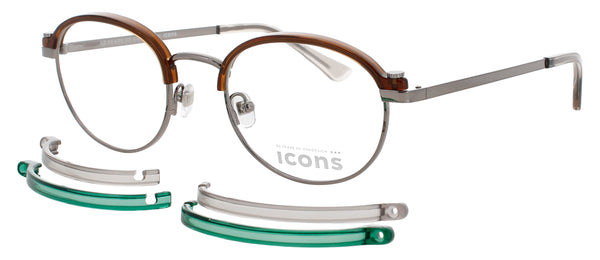 PRODESIGN SWITCH-2 Frame SHINY SILVER Lens DEMO