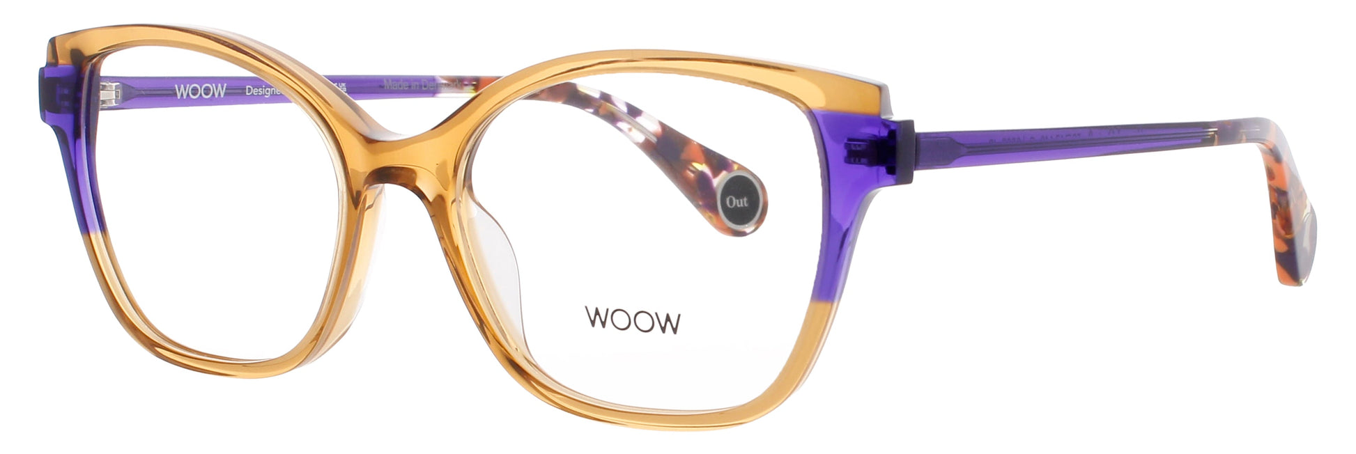 WOOW STAND-OUT-3 Frame TRANSPARENT TOBACCO BROWN Lens DEMO