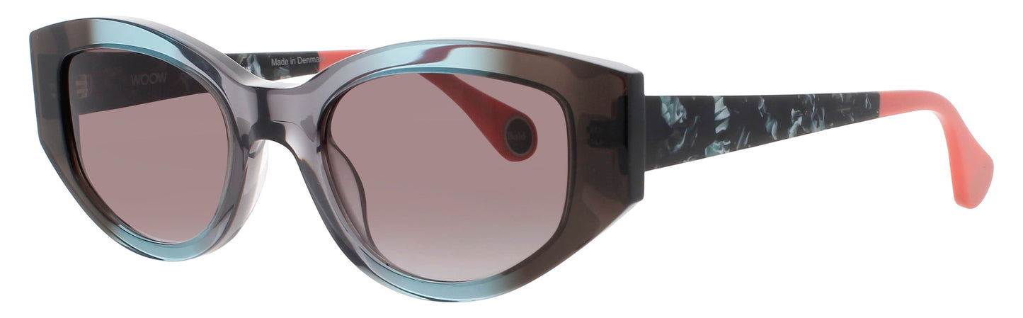 WOOW SUPER-BOLD-2 Frame BLACK TURQUOISE GRADIENT Lens GREY GRADIENT