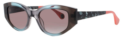 WOOW SUPER-BOLD-2 Frame BLACK TURQUOISE GRADIENT Lens GREY GRADIENT