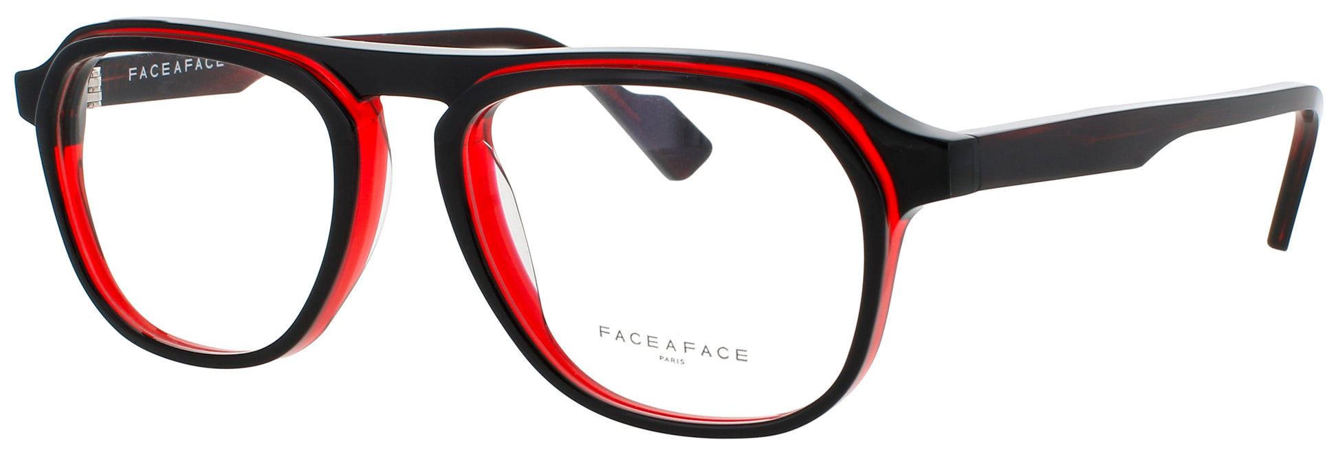 FACE A FACE CLOUD 1 Frame BLACK/TRANSPARENT RED Lens DEMO