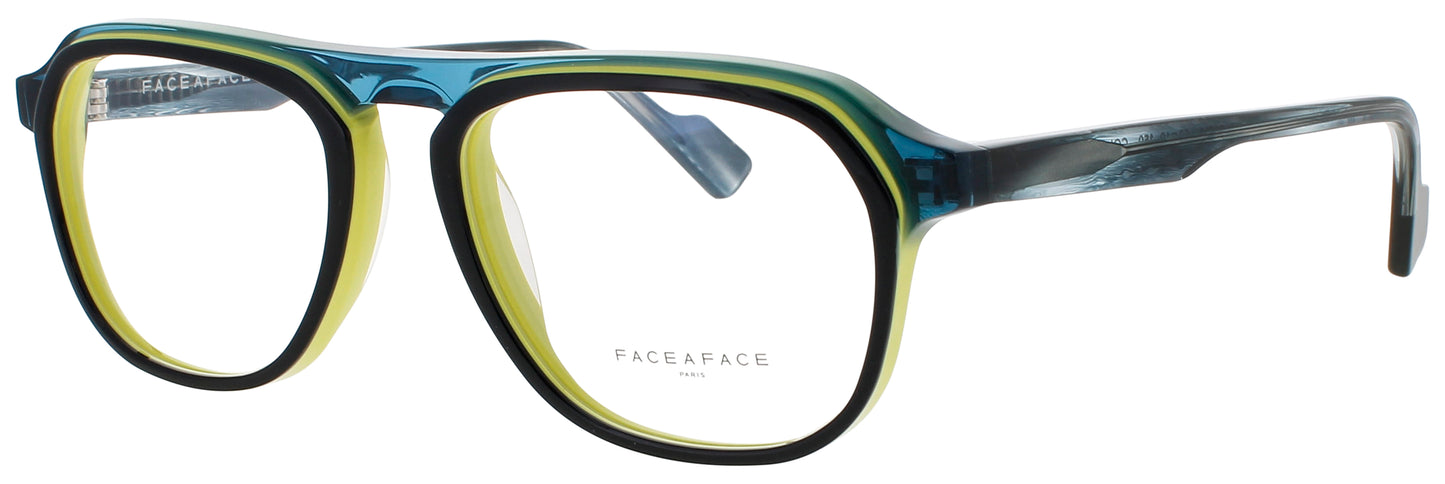 FACE A FACE CLOUD 1 Frame MARINE BLUE/ANIS YELLOW Lens DEMO