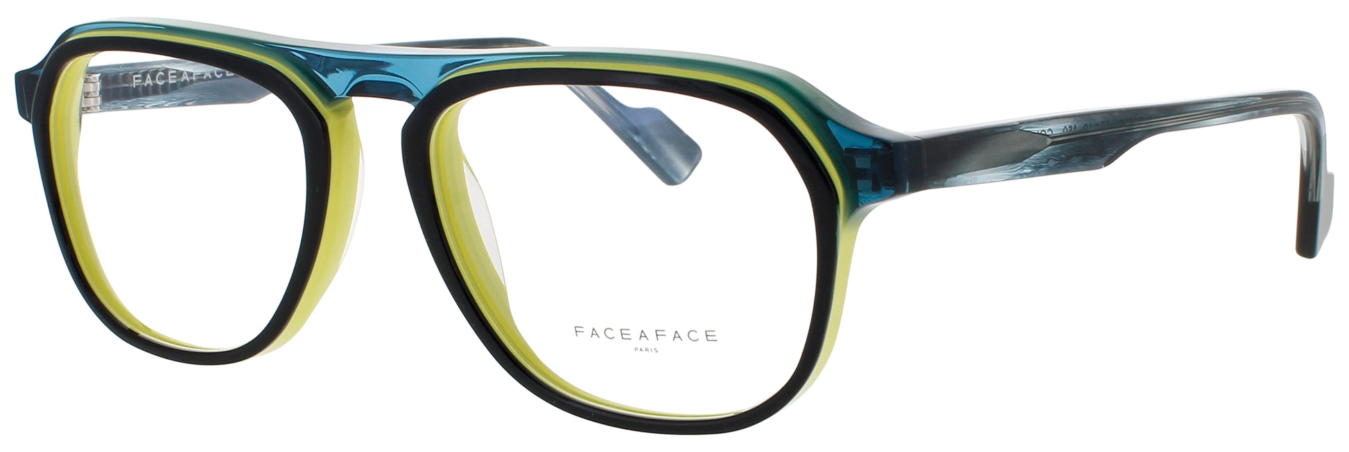 FACE A FACE CLOUD 1 Frame MARINE BLUE/ANIS YELLOW Lens DEMO