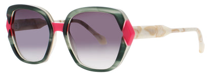 FACE A FACE GIOCO 1 Frame TORTOISE GREEN IRISÉ Lens GREY GRADIENT