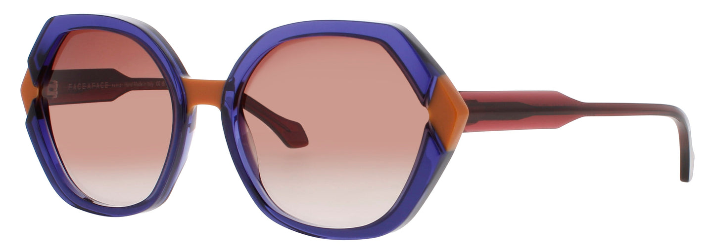 FACE A FACE GIOCO 2 Frame INK BLUE Lens BROWN GRADIENT