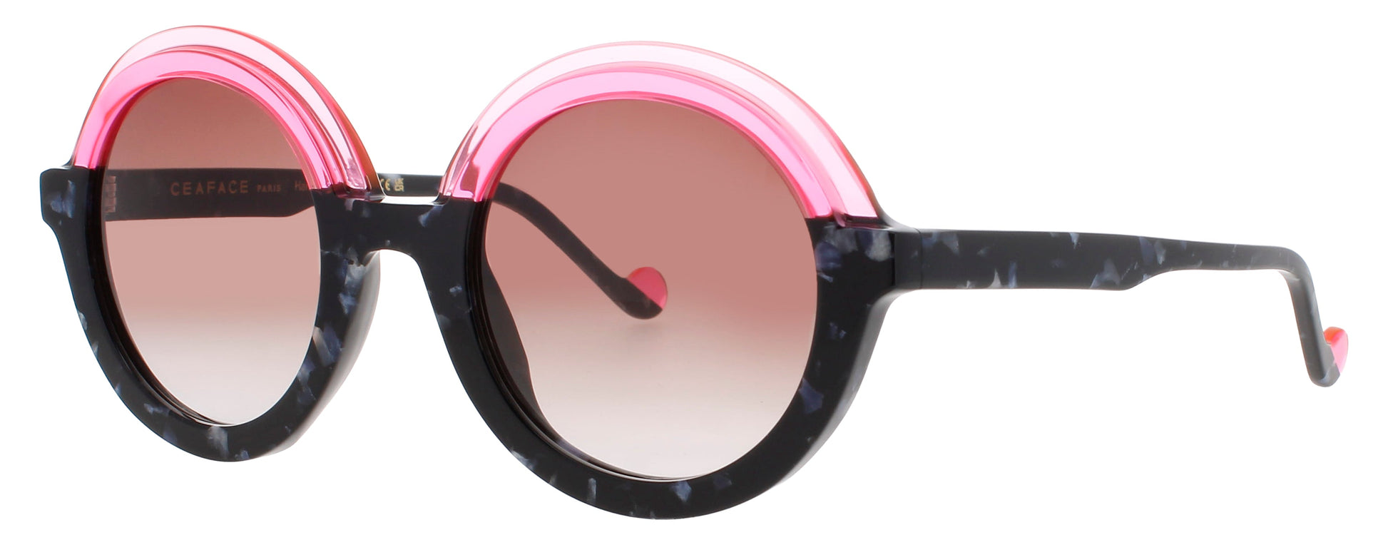FACE A FACE NOVVA 2 Frame ROSE FLU TRANSPARENT Lens BROWN GRADIENT
