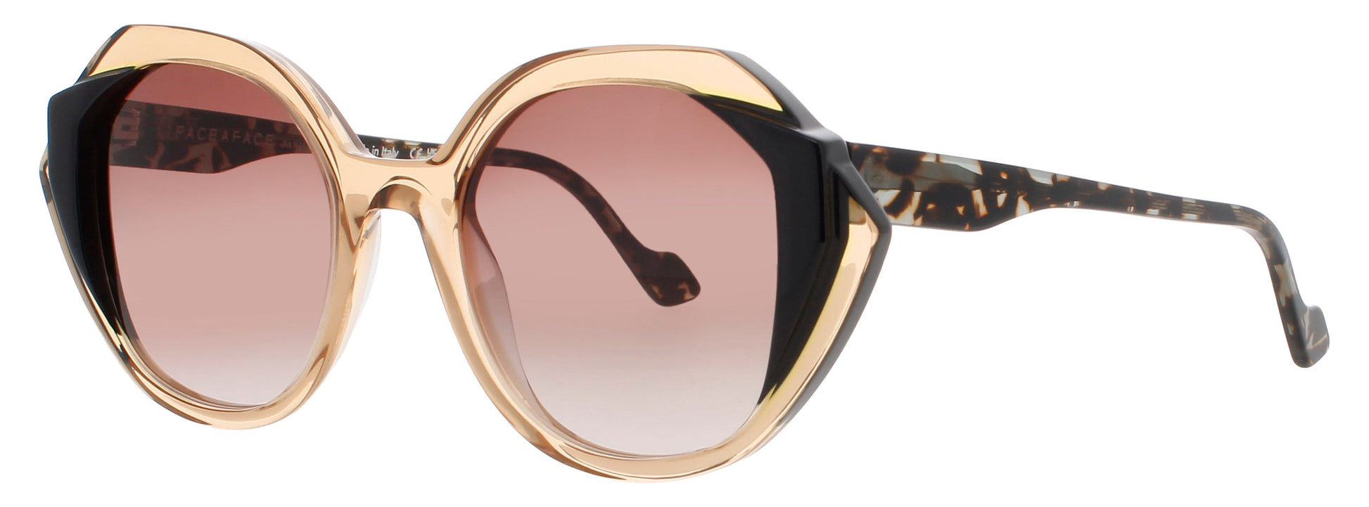 FACE A FACE STELLA 1 Frame CARAMEL TRANSPARENT Lens BROWN GRADIENT