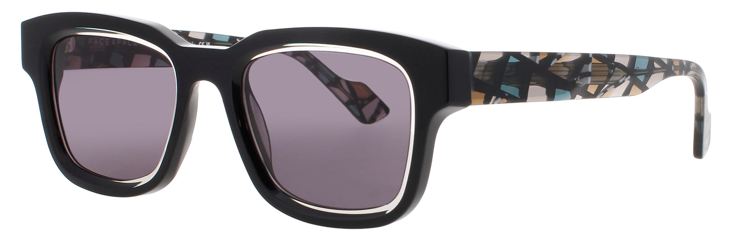 FACE A FACE SHADOW 2 Frame TRANSPARENT LINEN CRYSTAL Lens SMOKE