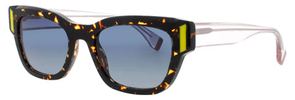 FACE A FACE VERSO 1 Frame SPOTTED TORTOISE Lens BLUE