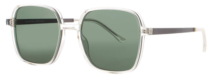 PRODESIGN EXTRUSION-2 Frame CHAMPAGNE LIGHT TRANSPARENT Lens GREEN TINT