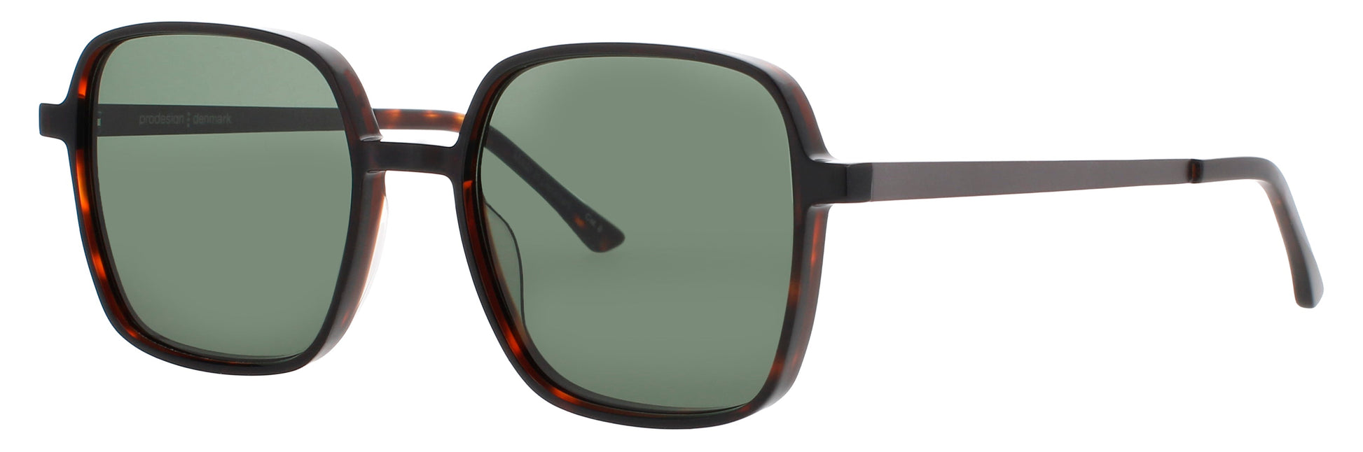PRODESIGN EXTRUSION-2 Frame HAVANA Lens GREEN TINT