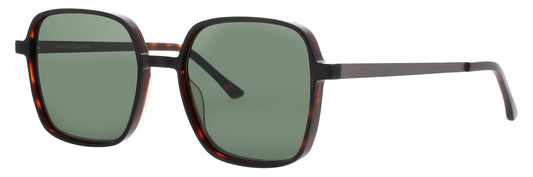 PRODESIGN EXTRUSION-2 Frame HAVANA Lens GREEN TINT