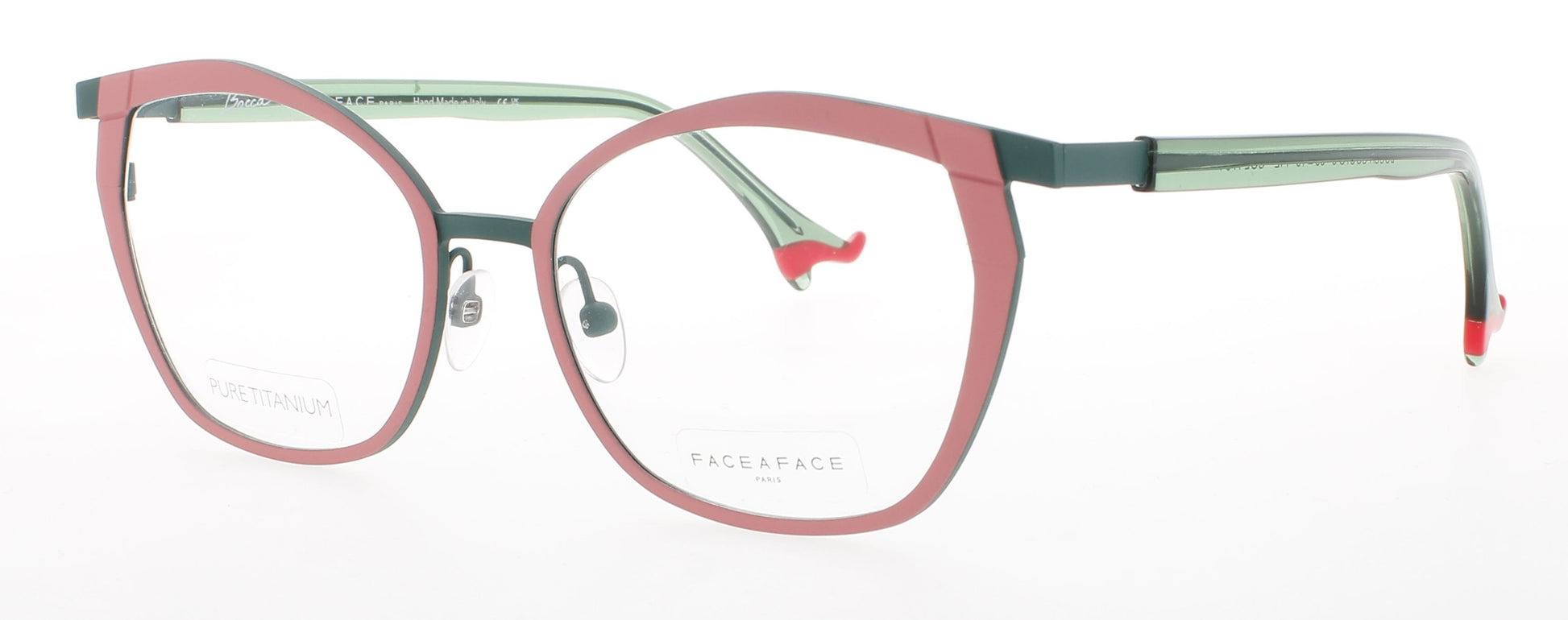 OPEN BOX BOCCA COCTO 3 Frame PINK / GREEN Lens DEMO