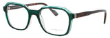 FACE A FACE ECHOS 1 Frame TRANSPARENT STRIPED DARK GREEN Lens DEMO