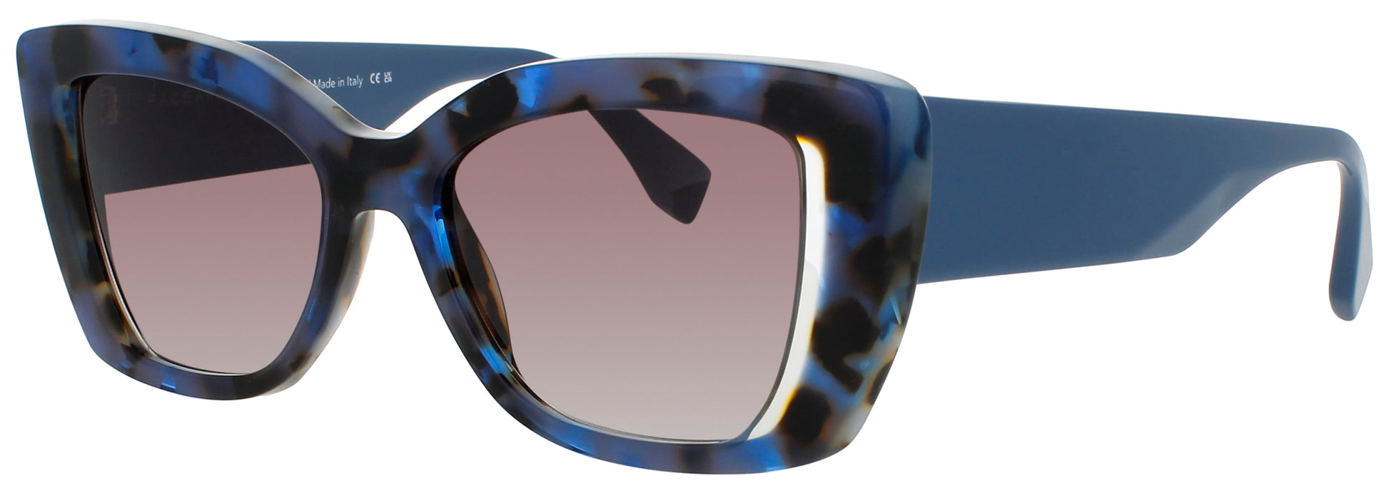 FACE A FACE ASHOKA 1 Frame BLUE OPALE TORTOISE Lens BROWN GRADIENT