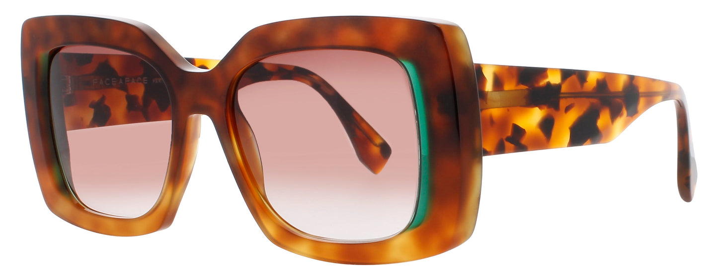 FACE A FACE ASHOKA 2 Frame TORTOISE LIGHT GRADIENT Lens BROWN GRADIENT