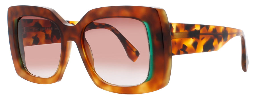 FACE A FACE ASHOKA 2 Frame TORTOISE LIGHT GRADIENT Lens BROWN GRADIENT
