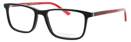 PRODESIGN 3658 Frame BLACK/RED Lens DEMO