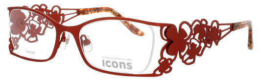 PRODESIGN IRIS-1 Frame MATTE ORANGE Lens DEMO
