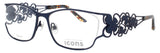 PRODESIGN IRIS-3 Frame MATTE BLUE Lens DEMO