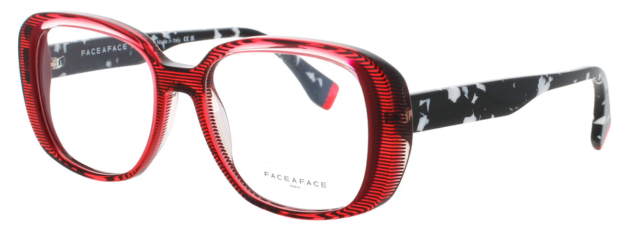 FACE A FACE PLEATS 2 Frame STRIPED RASPBERRY Lens DEMO