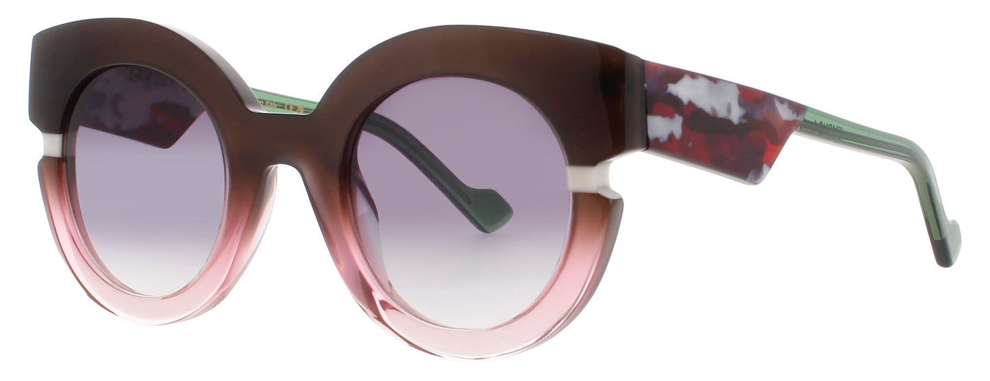FACE A FACE KIMONO 1 Frame GRADIENT BROWN PINK AMBER Lens PURPLE GRADIENT