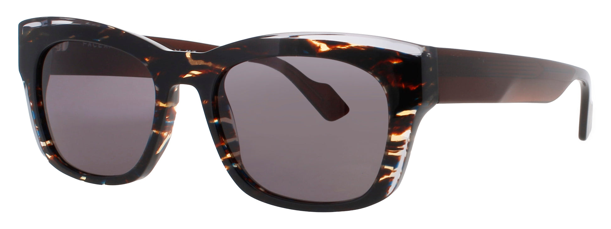 FACE A FACE SHIRO-1 Frame DARK COCO WOOD TORTOISE Lens BROWN TINT