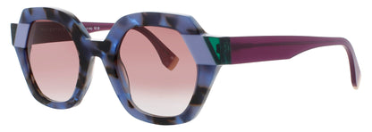 FACE A FACE ZAIKU 2 Frame BLUE OPALE TORTOISE Lens BROWN GRADIENT