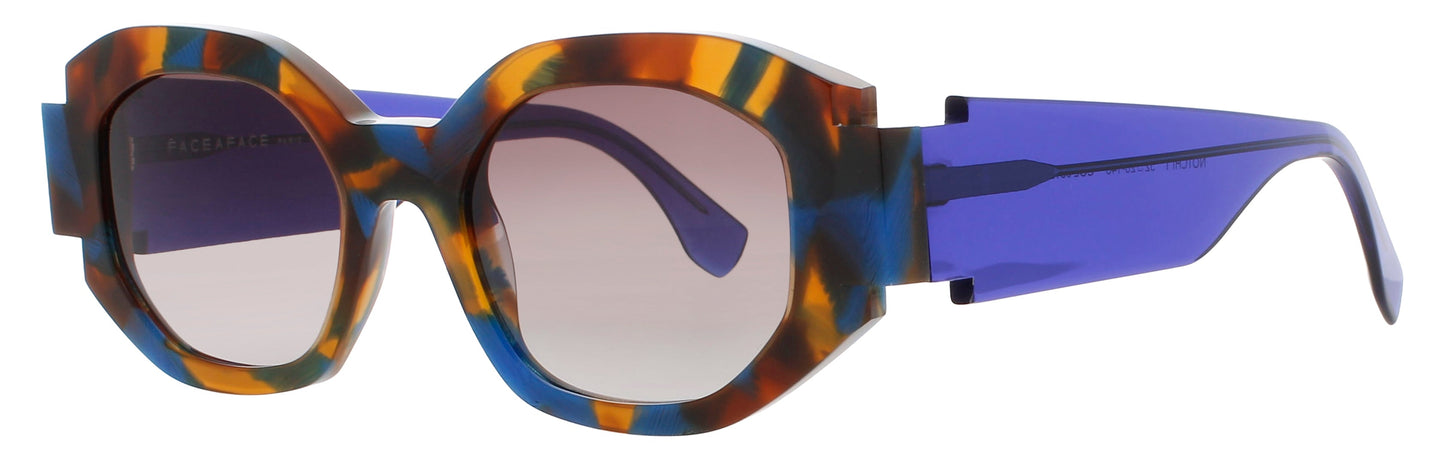 FACE A FACE NOTCHI 1 Frame TORTOISE MURANO BLUE Lens BROWN GRADIENT