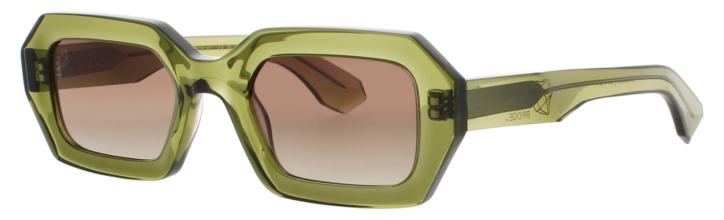 PRODESIGN MALACHITE Frame GREEN DARK TRANSPARENT Lens BROWN GRADIENT