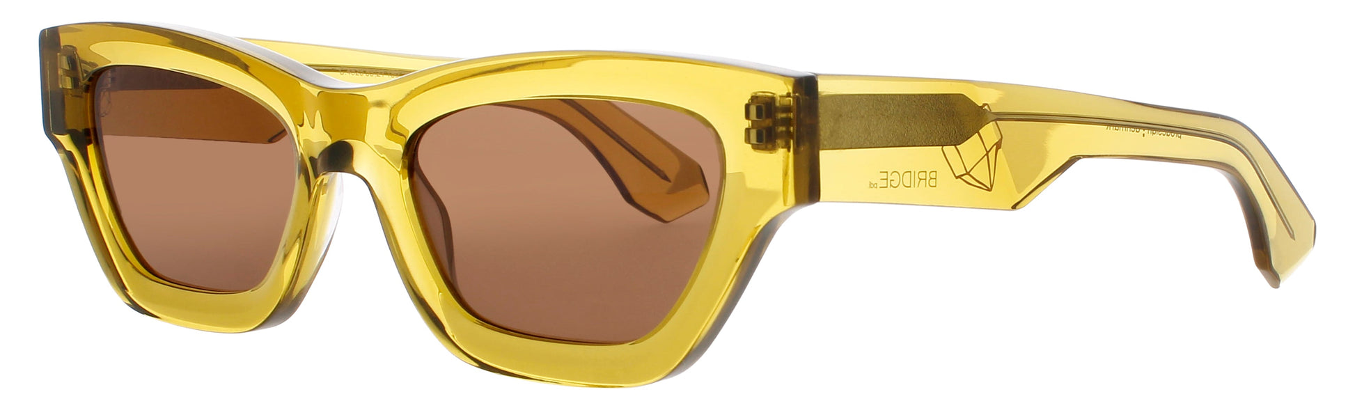 PRODESIGN TIGEREYE Frame TRANSPARENT MUSTARD Lens BROWN TINT