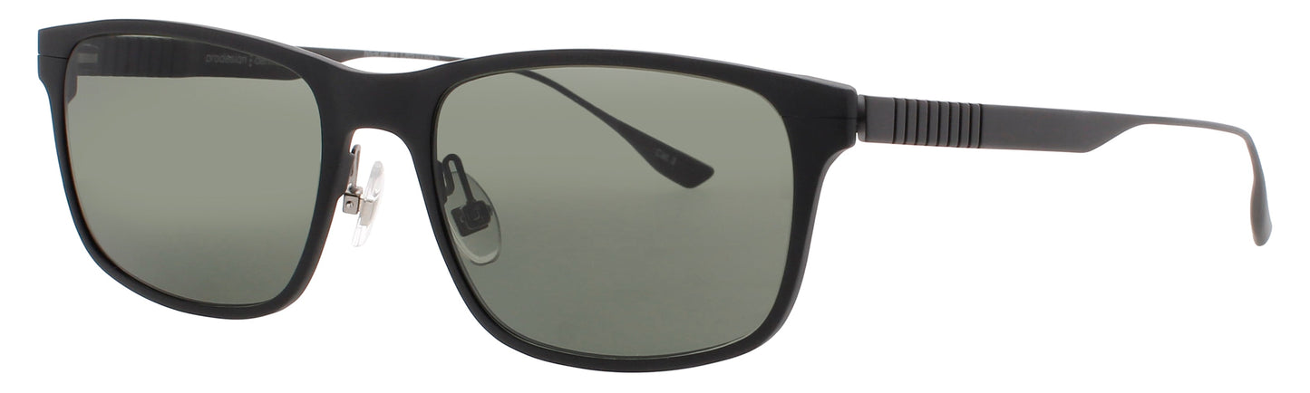 PRODESIGN PROFLEX-4 Frame MATTE BLACK DARK Lens GREEN TINT