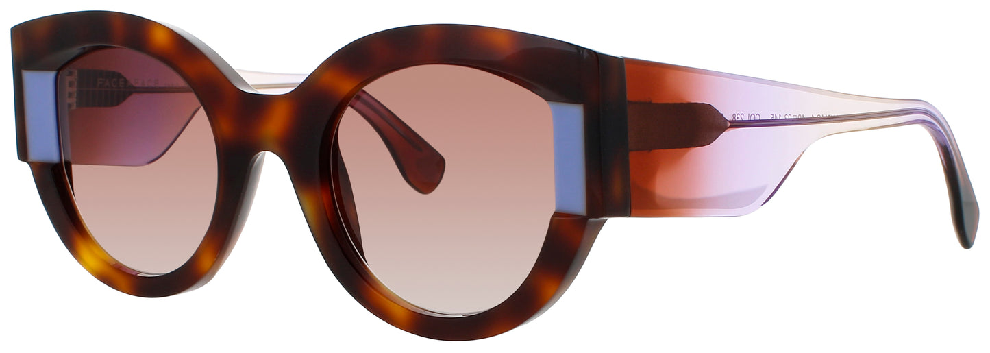 FACE A FACE KAKEMO 1 Frame MEDIUM TORTOISE Lens BROWN GRADIENT