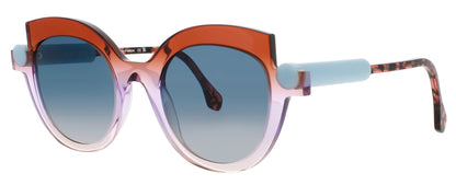 FACE A FACE SOTSAS-1 Frame GRADIENT PURPLE ORANGE Lens BLUE GRADIENT