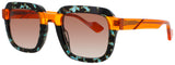 FACE A FACE BLANK 2 Frame TRANSPARENT GRANITE TORTOISE Lens BROWN GRADIENT