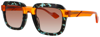 FACE A FACE BLANK 2 Frame TRANSPARENT GRANITE TORTOISE Lens BROWN GRADIENT