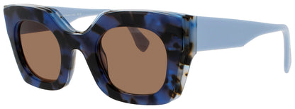 FACE A FACE GLITCH 1 Frame BLUE OPALE TORTOISE Lens BROWN  