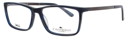 CHESTERFIELD CH-54XL Frame MATTE BLUE / HORN Lens DEMO