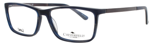 CHESTERFIELD CH-54XL Frame MATTE BLUE / HORN Lens DEMO