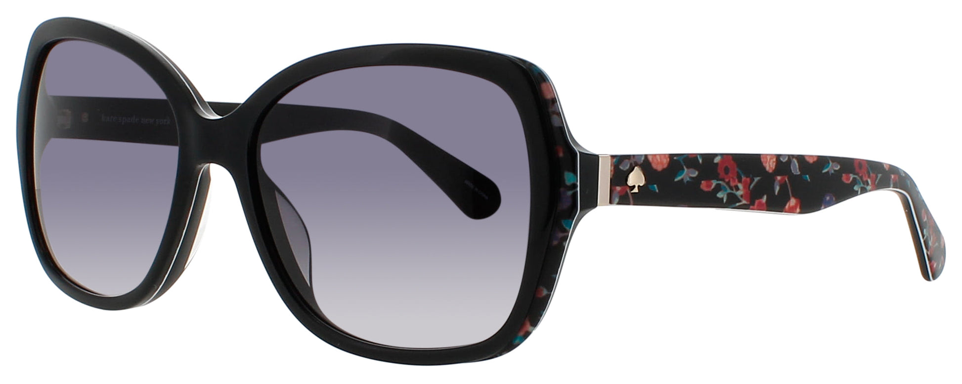 KATE SPADE KARALYN/S Frame PATTERN BLACK Lens GREY SHADED