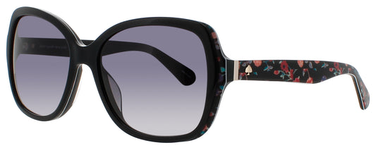 KATE SPADE KARALYN/S Frame PATTERN BLACK Lens GREY SHADED