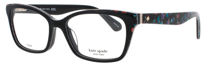 KATE SPADE JERI Frame BLACK / PATTERN BLUE Lens DEMO